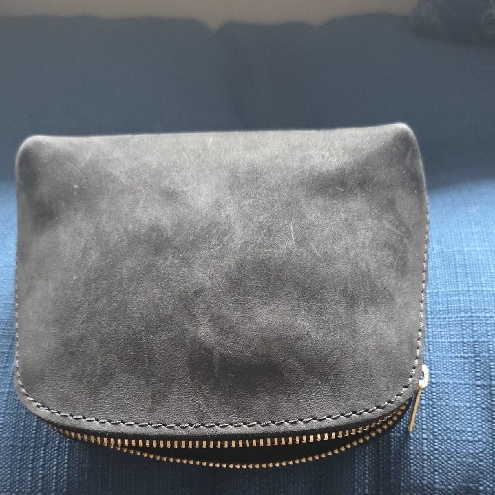 Portland Leather Classic Luna Pouch Flat Black - Picture 2 of 6